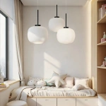 Lampa wisząca Jukon biała 1xE27