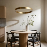 Lampa wisząca Midway Triangle mała złota LED 3000K