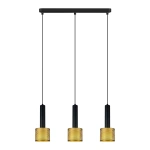 Lampa wisząca Amo czarno-złota 3xE27