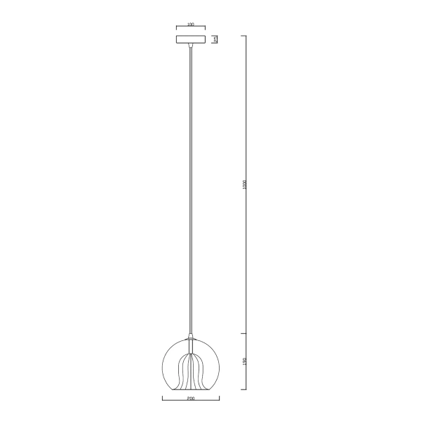 Lampa wisząca Arette złota 1xE27