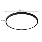 Plafon California 30 cm czarny LED 24W CCT