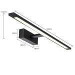 Kinkiet Isla 62 cm czarny LED CCT IP44