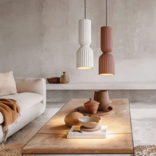 Lampa wisząca Balera czerwona 1xE27
