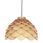 Lampa wisząca Burgo mała drewniana 1xE27