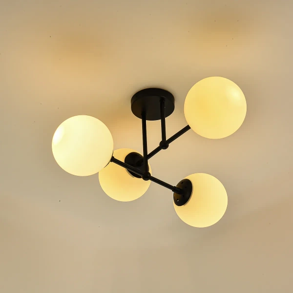 Lampa wisząca Roma 4 czarna 4xE14