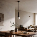 Lampa wisząca Roma 1 czarna 1xE14