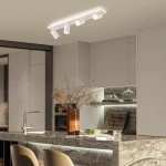 Plafon Parma 70 cm biały 4xGU10 + LED 20W CCT