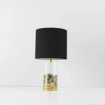 Lampa stołowa Sunflower czarno-transparentna 1xE27