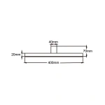 Kinkiet Nevada 40 cm biały LED 4000K IP44