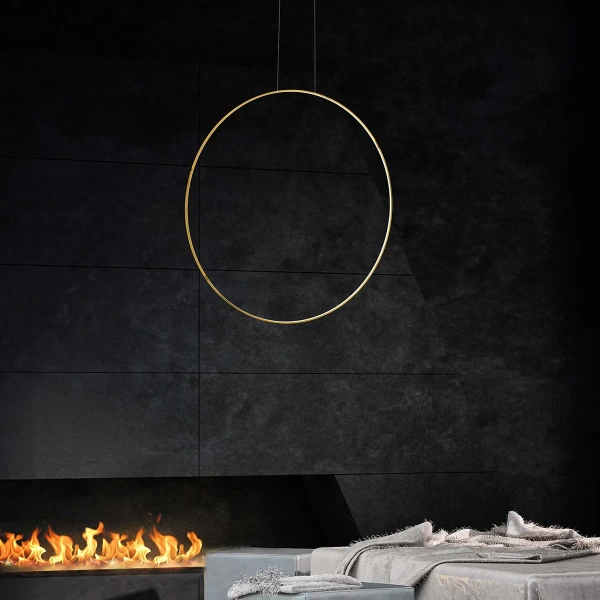 Lampa wisząca Mirror S złota LED 3000K IP44