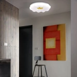 Plafon Ariva 33 cm biało-złoty LED 16W 4000K