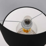 Lampa stołowa Sunflower czarno-transparentna 1xE27
