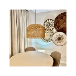 Lampa wisząca Kanso rattanowa 50 cm jasnobrązowa 1xE27
