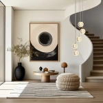 Lampa wisząca Brillant 5 złota LED CCT