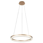 Lampa wisząca Midway Cristal Triangle duża złoto-transparentna LED CCT