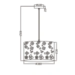 Lampa wisząca Flowers biała 1xE27