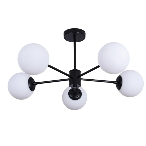 Lampa wisząca Roma 5 czarna 5xE14