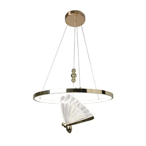 Lampa wisząca Marissa Ring złota LED CCT