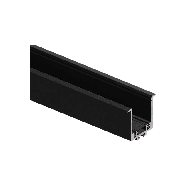 Szyna podtynkowa Magnetic Slim 2 m czarna