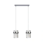 Lampa wisząca Vetro listwa chromowana 2xE14