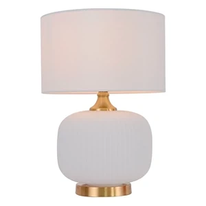 Lampa stołowa Tamiza 48 cm biała 1xE27