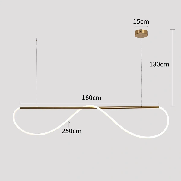 Lampa wisząca Meleca M czarna LED 36W CCT
