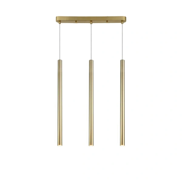 Lampa wisząca Lungo 3 listwa złota 3xG9