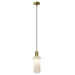 Lampa wisząca Tirana 1 biało-złota 1xE27