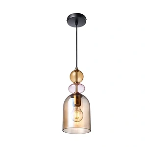Lampa wisząca Tropea M bursztynowa 1xE27
