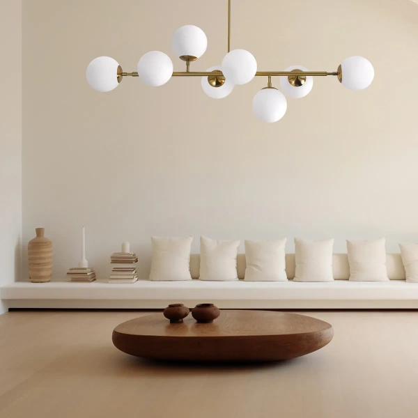 Lampa wisząca Dorado 8 złota 8xE14
