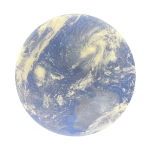Plafon Tierra planeta niebiesko-biały LED 4000K