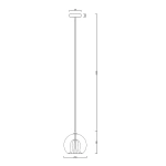 Lampa wisząca Arette złota 1xE27