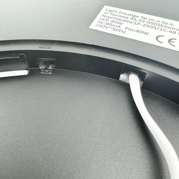 Plafon California 60 cm czarny LED 50W CCT