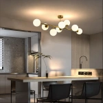Lampa wisząca Dorado 8 złota 8xE14