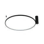 Plafon Ring S 60 cm czarny LED 3000K