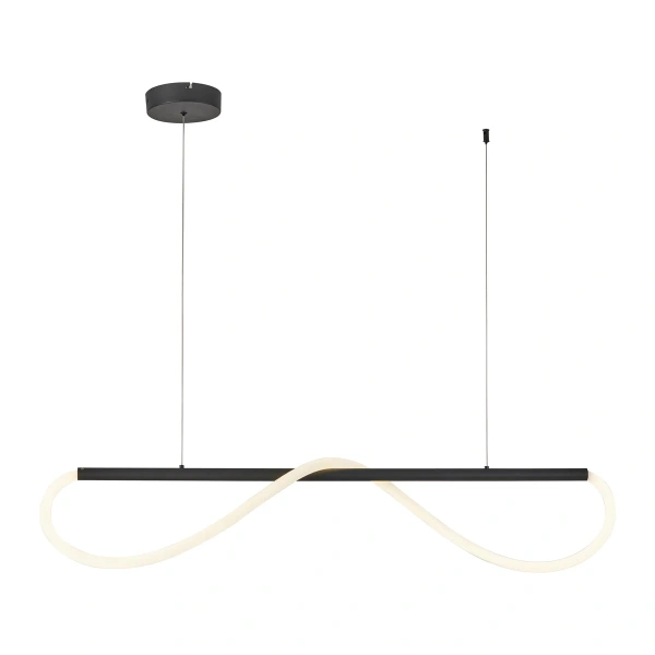 Lampa wisząca Meleca S czarna LED CCT