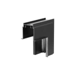 Łącznik L podtynkowy sufit-ściana Magnetic Slim czarny