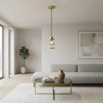 Lampa wisząca Lira 1 złota 1xE27