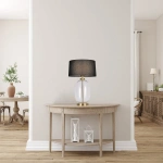 Lampa stołowa Amur transparentno-czarna 1xE27