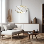 Lampa wisząca Kandor złota LED 45W CCT