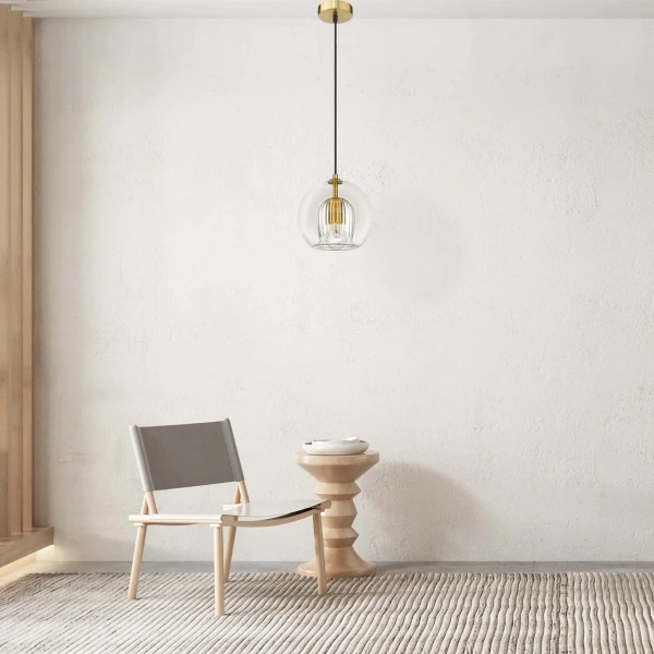Lampa wisząca Arette złota 1xE27