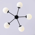 Lampa wisząca Roma 5 czarna 5xE14