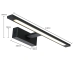 Kinkiet Isla 41 cm czarny LED CCT IP44