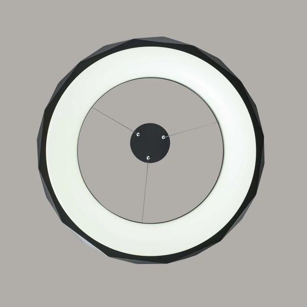Lampa wisząca Reus czarna LED 4000K