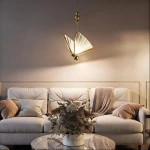 Lampa wisząca Mariposa 1 złota LED 8W CCT