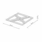 Plafon Nivra biały LED 45W CCT