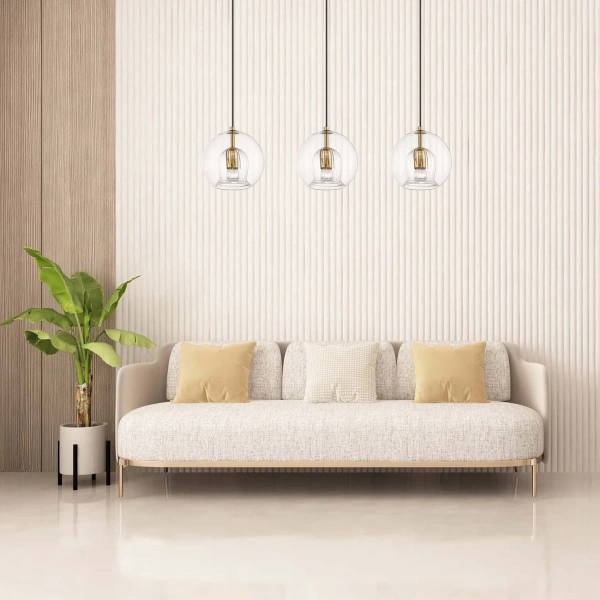 Lampa wisząca Arette 3 złota 3xE27