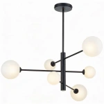 Lampa wisząca Dorado 6 czarna 6xG9