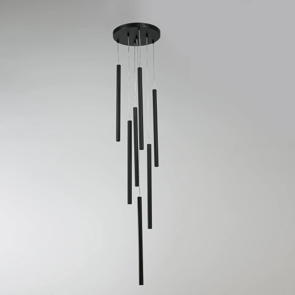 Lampa wisząca Lungo 7 czarna 7xG9