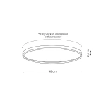 Plafon California 48 cm biały LED 40W CCT